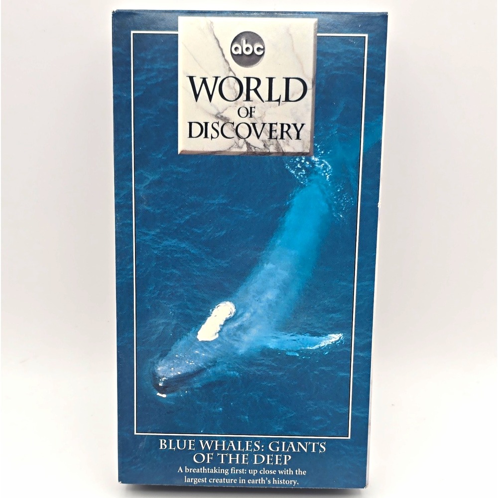 Time Life Video ABC World of Discovery: Blue Whales Giants Deep VHS 1993 NTSC NR